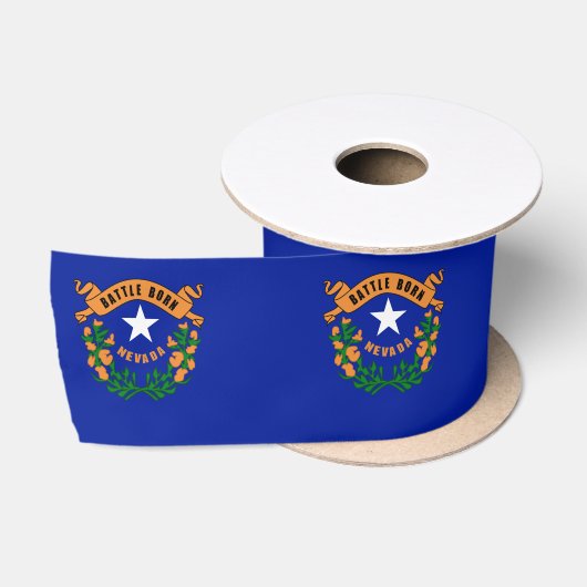 Nevada vlag satijnen lint (Spoel)