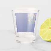 Nevada vlag shot glas (Achterkant)