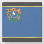 Nevada vlag stenen onderzetter (Voorkant)