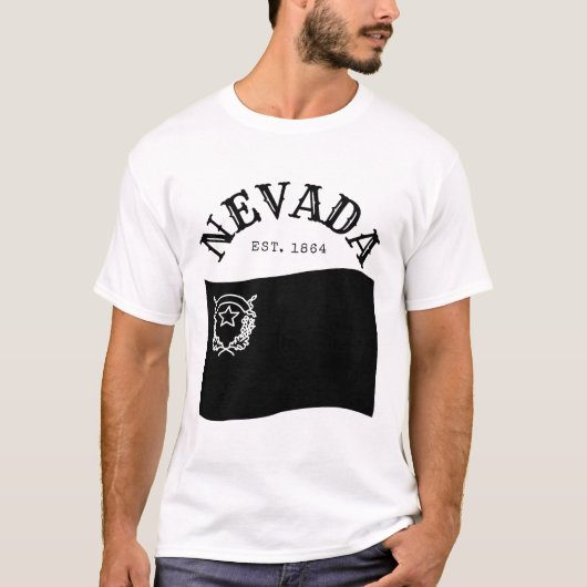Nevada vlag t-shirt (Voorkant)