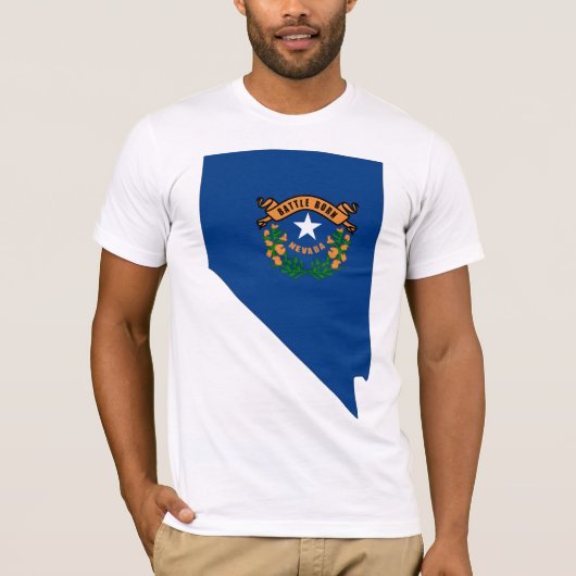 Nevada-vlag T-shirt (Voorkant)