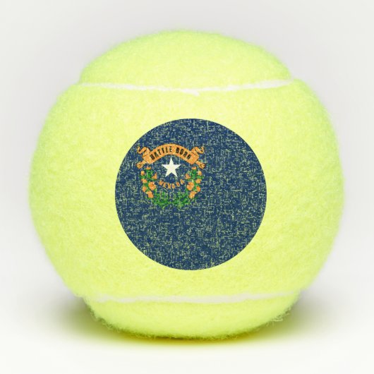Nevada vlag tennisballen (Voorkant)
