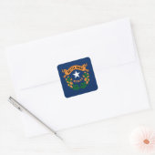 Nevada vlag vierkante sticker (Envelop)