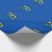Nevada vlag zegel cadeaupapier (Hoek)