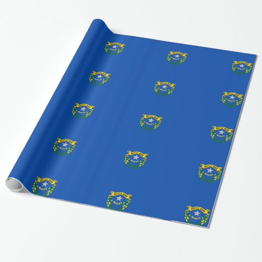 Nevada vlag zegel cadeaupapier (Uitgerold)