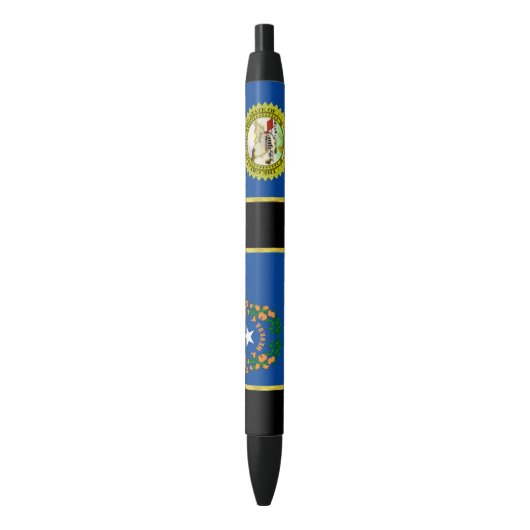 Nevada vlag zwarte inkt pen (Voorkant Verticaal)