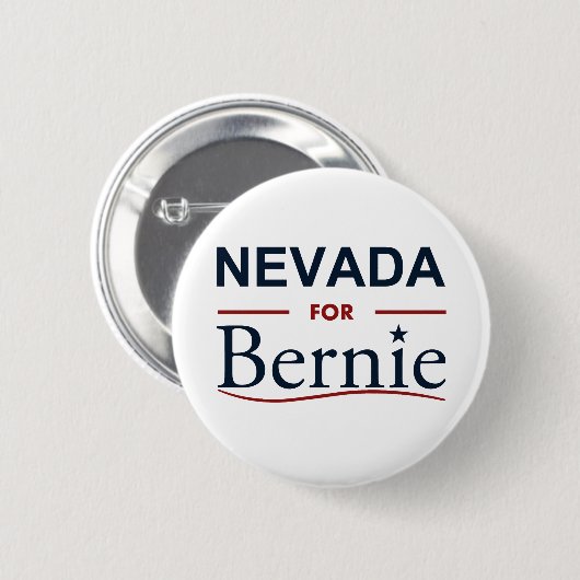 Nevada voor Bernie Ronde Button 5,7 Cm (Voorkant /achterkant)