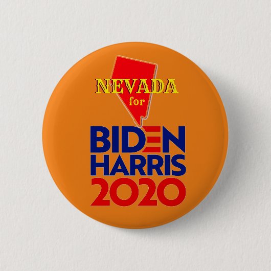 Nevada voor Biden Harris 2020 Ronde Button 5,7 Cm (Voorkant)