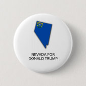 NEVADA voor DONALD TRUMP 2020 Button (Voorkant)