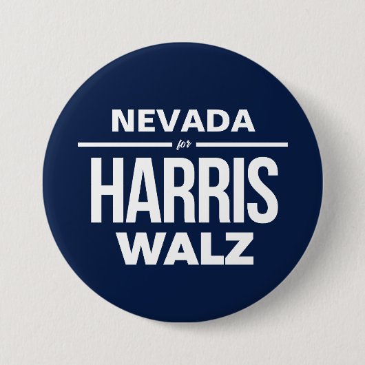 Nevada voor Harris Walz Ronde Button 7,6 Cm (Voorkant)