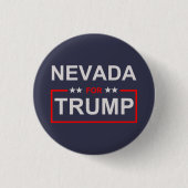 Nevada voor Trump Ronde Button 3,2 Cm (Voorkant)