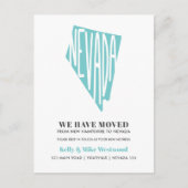 NEVADA We hebben New address New Home verplaatst Briefkaart (Voorkant)