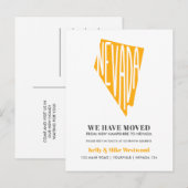 NEVADA We hebben New address New Home verplaatst Briefkaart (Voorkant / Achterkant)