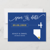 Nevada Wedding Save the Date Kaart, kaart Magnetische Uitnodiging (Voorkant)