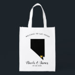 Nevada Wedding Welcome Bag Tas, Gold Heart Boodschappentas<br><div class="desc">Vul deze welkomsttas met favoriete godies voor je gasten als ze in Nevada aankomen!</div>