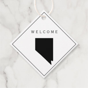 Nevada Welcome Bag Gift Label voor Wedding Weekend