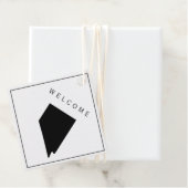 Nevada Welcome Bag Gift Label voor Wedding Weekend (In situ)