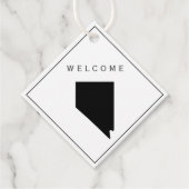 Nevada Welcome Bag Gift Label voor Wedding Weekend (Voorkant)