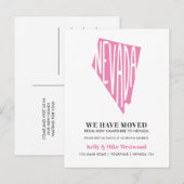 NEVADA Wij hebben het Nieuwe adres Nieuwe Briefkaa Briefkaart (Voorkant / Achterkant)