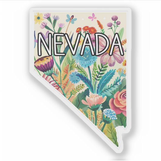Nevada Wildflower Sticker (Voorkant)