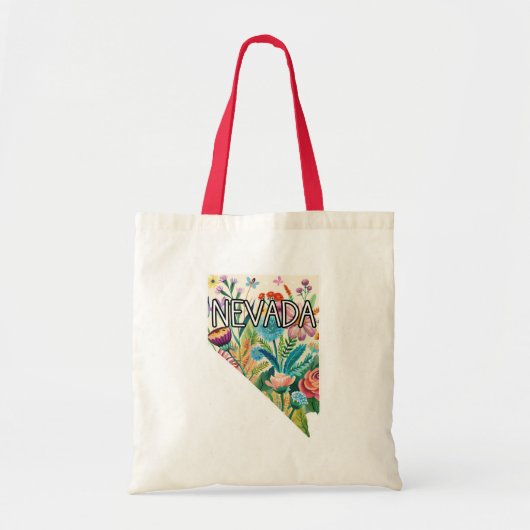 Nevada Wildflowers Tote Bag (Voorkant)