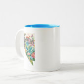 Nevada Wildflowers Tweekleurige Koffiemok (Voorkant links)