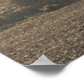 Nevada Woestijn Zonsondergang – Verticale Gouden L Poster (Hoek)
