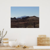 Nevada-woestijngebergte Poster (Keuken)