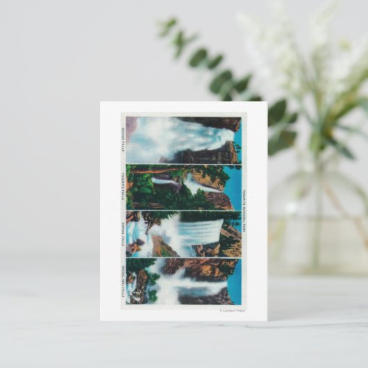 Nevada, Yosemite, Vernal en Bridal Veil Herfsten Briefkaart (Staand voorkant)