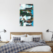 Nevada, Yosemite, Vernal en Bridal Veil Herfsten Canvas Afdruk (Insitu (Slaapkamer))