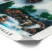 Nevada, Yosemite, Vernal en Bridal Veil Herfsten Poster (Hoek)