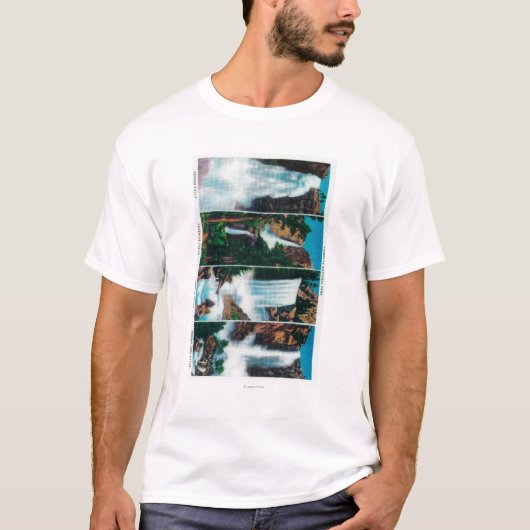 Nevada, Yosemite, Vernal en Bridal Veil Herfsten T-shirt (Voorkant)