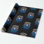 NEVADA ZILVEREN STAATSVLAG CADEAUPAPIER (Uitgerold)