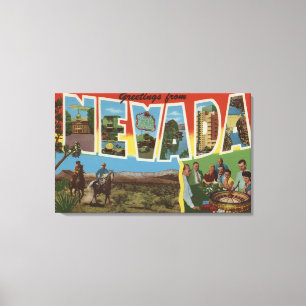 NevadaLarge Letter ScenesNevada 2 Canvas Afdruk