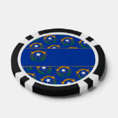 Nevadan Flag, Flag of Nevada Poker Chips (Enkel)