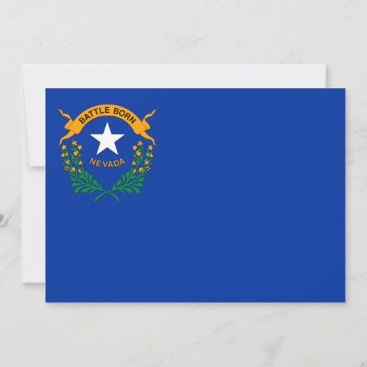 Nevadan vlag, vlag van Nevada bruiloft Kaart (Achterkant)