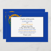 Nevadan vlag, vlag van Nevada bruiloft Kaart (Voorkant / Achterkant)