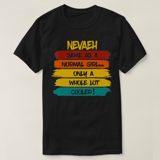 Nevaeh Definition Personal Name Funny Birthday T-shirt (Design voorkant)