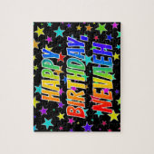 "NEVAEH" First Name, Fun "HAPPY BIRTHDAY" Legpuzzel (Verticaal)