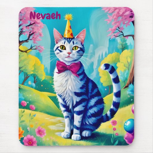 NEVAEH ~ VERJAARDAGSKat ~ Schattige! ~ Mousepad Muismat (Voorkant)