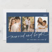 NEVE Getrouwd en Bright Wedding Holiday Kaart (Voorkant)