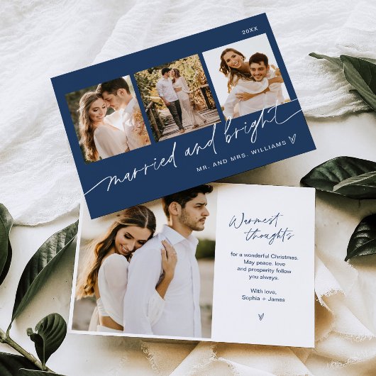NEVE Getrouwd en Bright Wedding Holiday Kaart