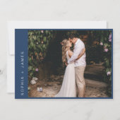 NEVE minimale Elopement bruiloft aankondiging (Voorkant)