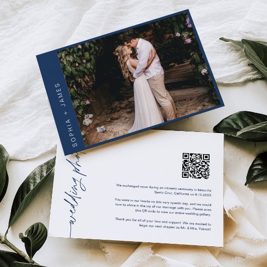 NEVE minimale Elopement bruiloft aankondiging