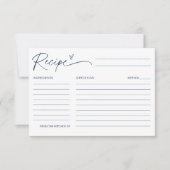 NEVE Minimalistisch Recept Kaart Vrijgezellenfeest (Voorkant)