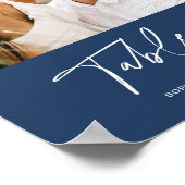 NEVE Navy Blauw Fotolijst Nummer 8x10 Poster (Hoek)