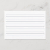 NEVE Navy Blue Recipe Vrijgezellenfeest Informatiekaartje (Achterkant)