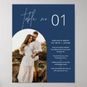 NEVE Navy fototafel nummer met leuke feiten 8x10 Poster (Voorkant)