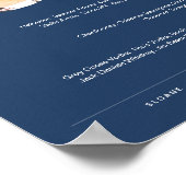 NEVE Navy Signature Drink Wedding Bar Sign Poster (Hoek)