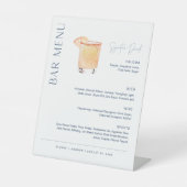 NEVE Wedding Bar Menu, Signature Drink Reclamebord Met Voetstuk (Voorkant)